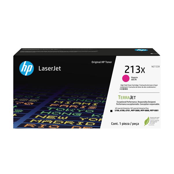Toner Magenta HP 213X Alta Capacità per LaserJet W2133X