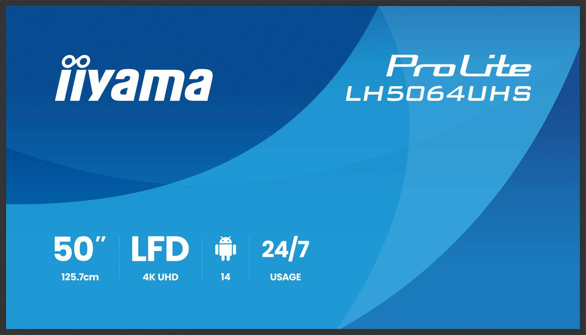 Monitor IIYAMA 65 3840x2160, uhd va android 14 os Codice: LH6564UHS-B1AG