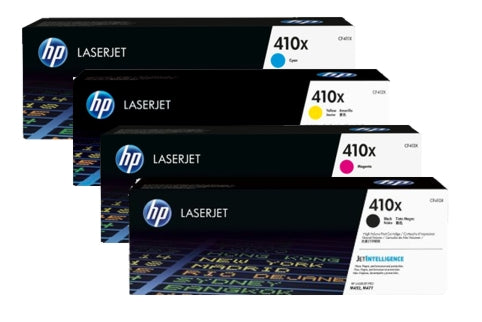 Kit 4 Toner HP Originali 410X CF410X CF411X CF412X CF413X Alta Capacità