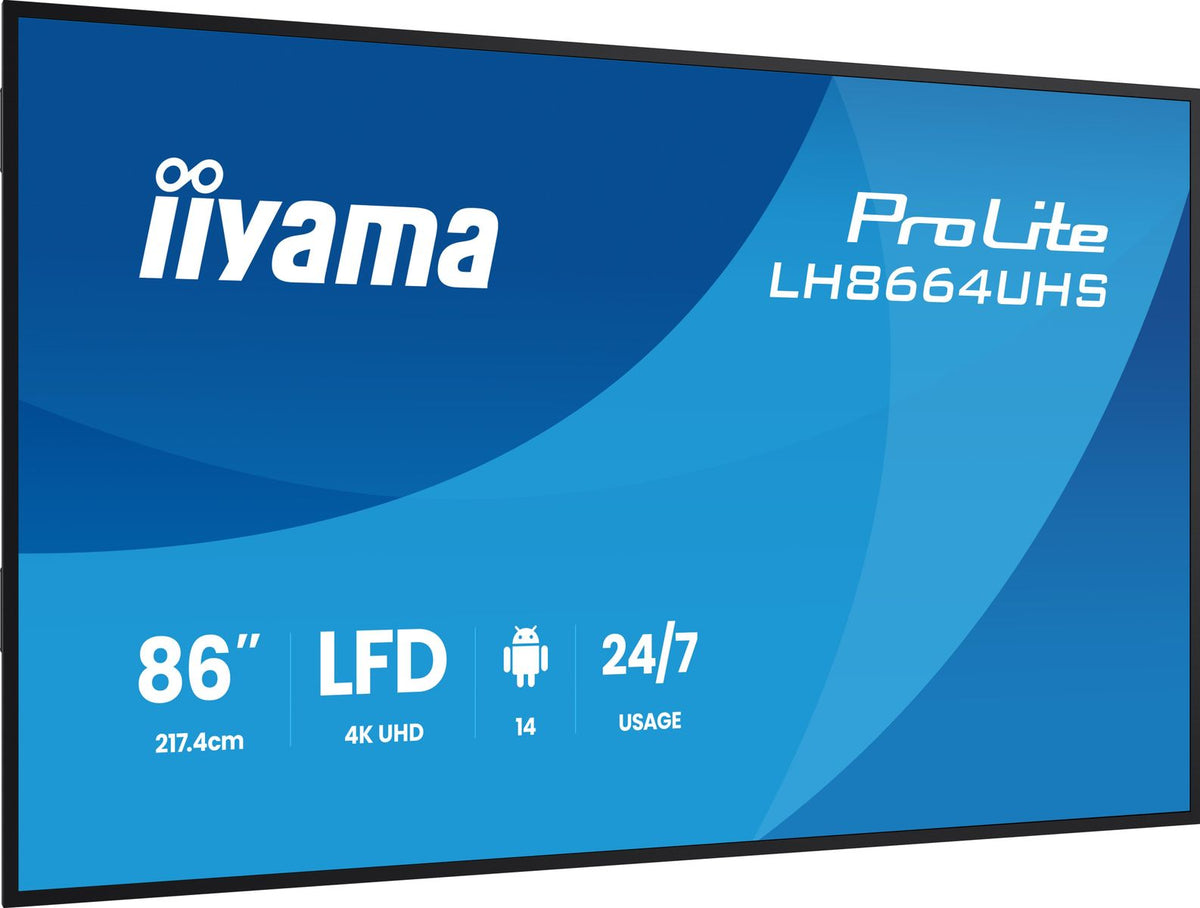 iiyama LH8664UHS-B3AG - Display Digital Signage 86 pollici 4K
